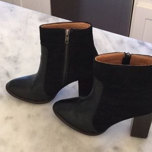 Madewell suede and leather booties SZ 9